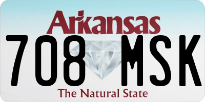 AR license plate 708MSK