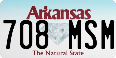 AR license plate 708MSM