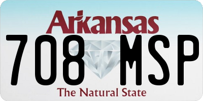 AR license plate 708MSP