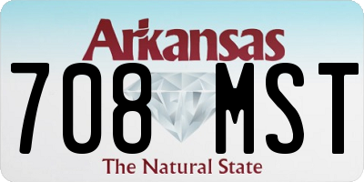 AR license plate 708MST