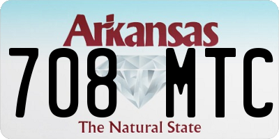 AR license plate 708MTC