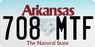 AR license plate 708MTF