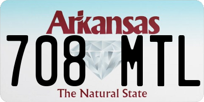 AR license plate 708MTL