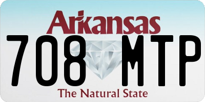 AR license plate 708MTP
