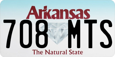 AR license plate 708MTS