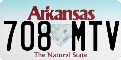 AR license plate 708MTV