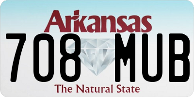 AR license plate 708MUB