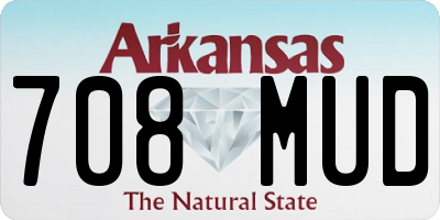AR license plate 708MUD