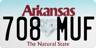 AR license plate 708MUF