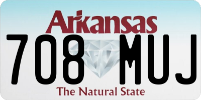AR license plate 708MUJ