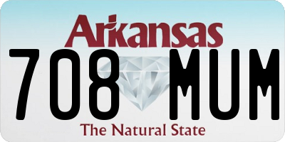 AR license plate 708MUM