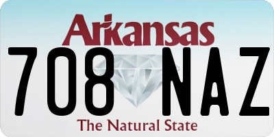 AR license plate 708NAZ