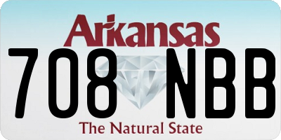 AR license plate 708NBB