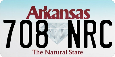 AR license plate 708NRC