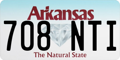 AR license plate 708NTI