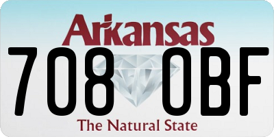 AR license plate 708OBF
