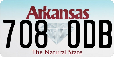 AR license plate 708ODB