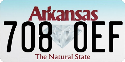 AR license plate 708OEF