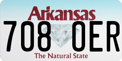 AR license plate 708OER