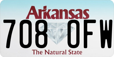 AR license plate 708OFW