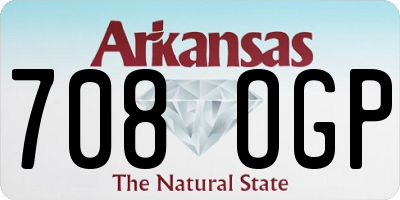 AR license plate 708OGP