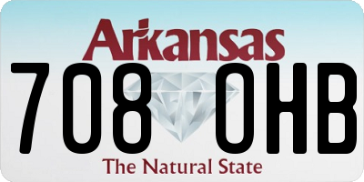 AR license plate 708OHB