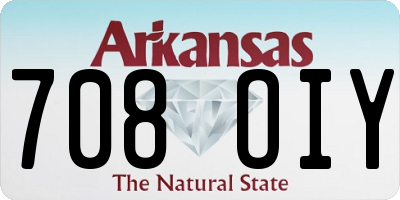 AR license plate 708OIY