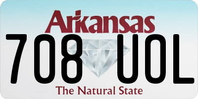 AR license plate 708UOL