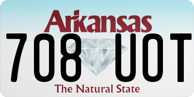AR license plate 708UOT
