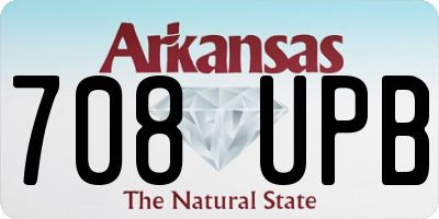 AR license plate 708UPB
