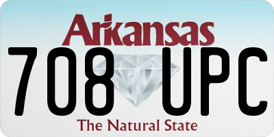 AR license plate 708UPC