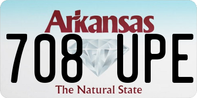 AR license plate 708UPE