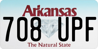 AR license plate 708UPF
