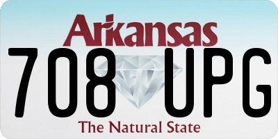AR license plate 708UPG