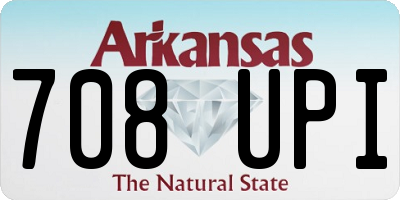 AR license plate 708UPI