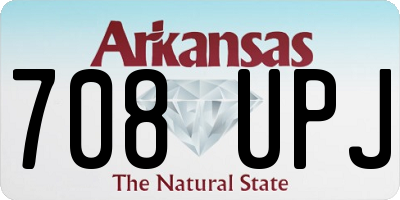 AR license plate 708UPJ