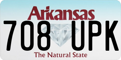 AR license plate 708UPK