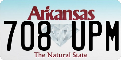 AR license plate 708UPM