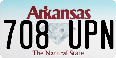 AR license plate 708UPN