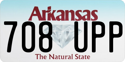 AR license plate 708UPP