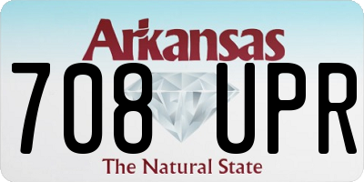 AR license plate 708UPR