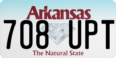 AR license plate 708UPT