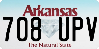 AR license plate 708UPV
