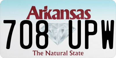 AR license plate 708UPW