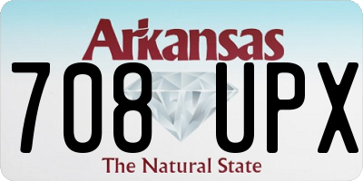 AR license plate 708UPX