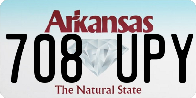 AR license plate 708UPY