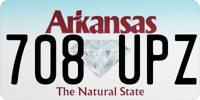 AR license plate 708UPZ