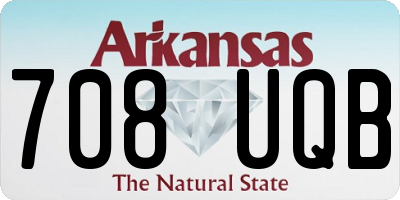 AR license plate 708UQB