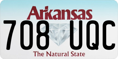 AR license plate 708UQC