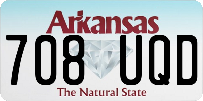 AR license plate 708UQD